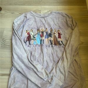 Taylor Swift Long Sleeve Tee - Purple